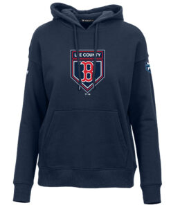Women's Boston Red Sox Levelwear Navy 2024 Spring Training Adorn Fleece Pullover Hoodie
