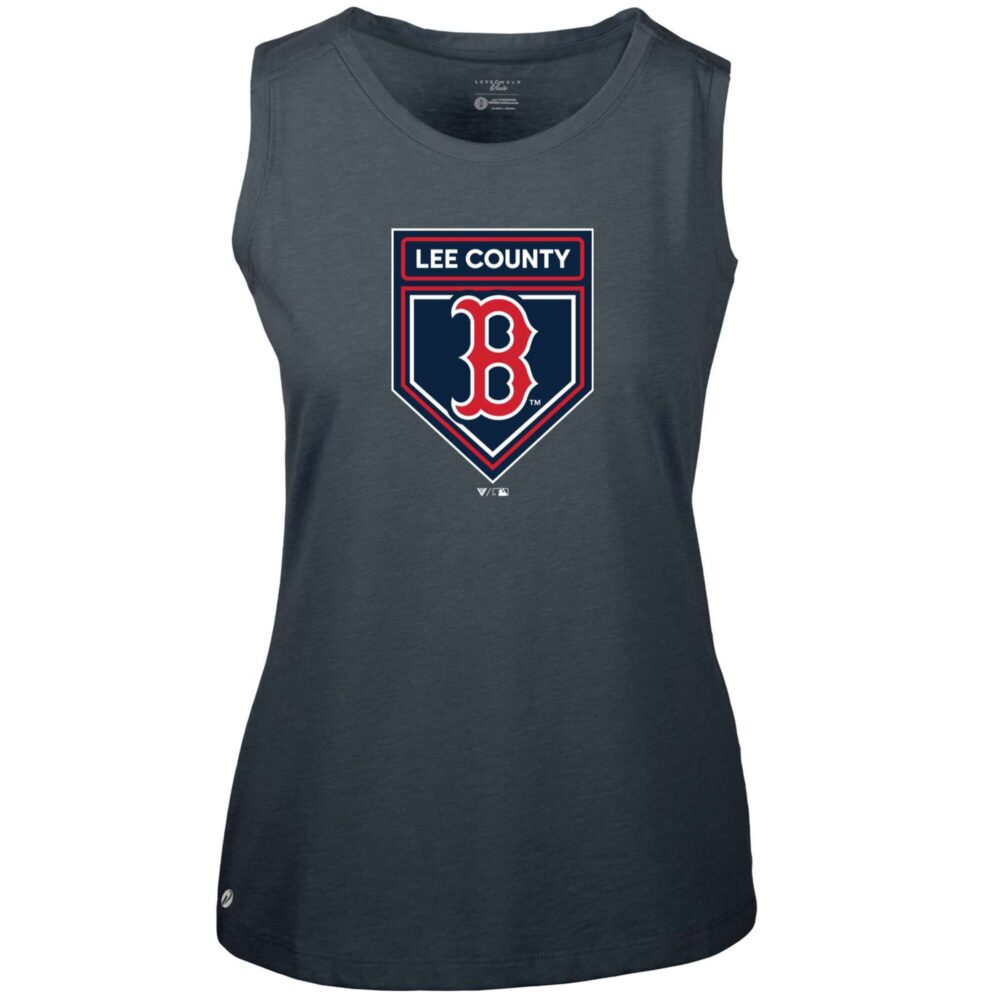 Women's Boston Red Sox Levelwear Navy 2024 Spring Training Macy Muscle Tank Top