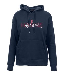 Women's Boston Red Sox Levelwear Navy Adorn Faded Pullover Hoodie