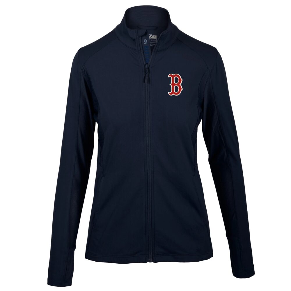 Women's Boston Red Sox Levelwear Navy Alyssa Full-Zip Jacket