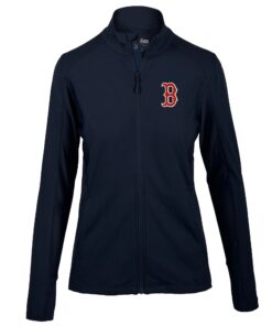 Women's Boston Red Sox Levelwear Navy Alyssa Full-Zip Jacket