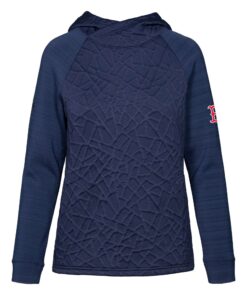 Women's Boston Red Sox  Levelwear Navy Kenzie Insignia 2.0 Pullover Hoodie