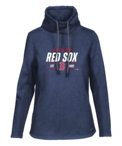 Women's Boston Red Sox  Levelwear Navy Verve Loop Pullover Sweatshirt