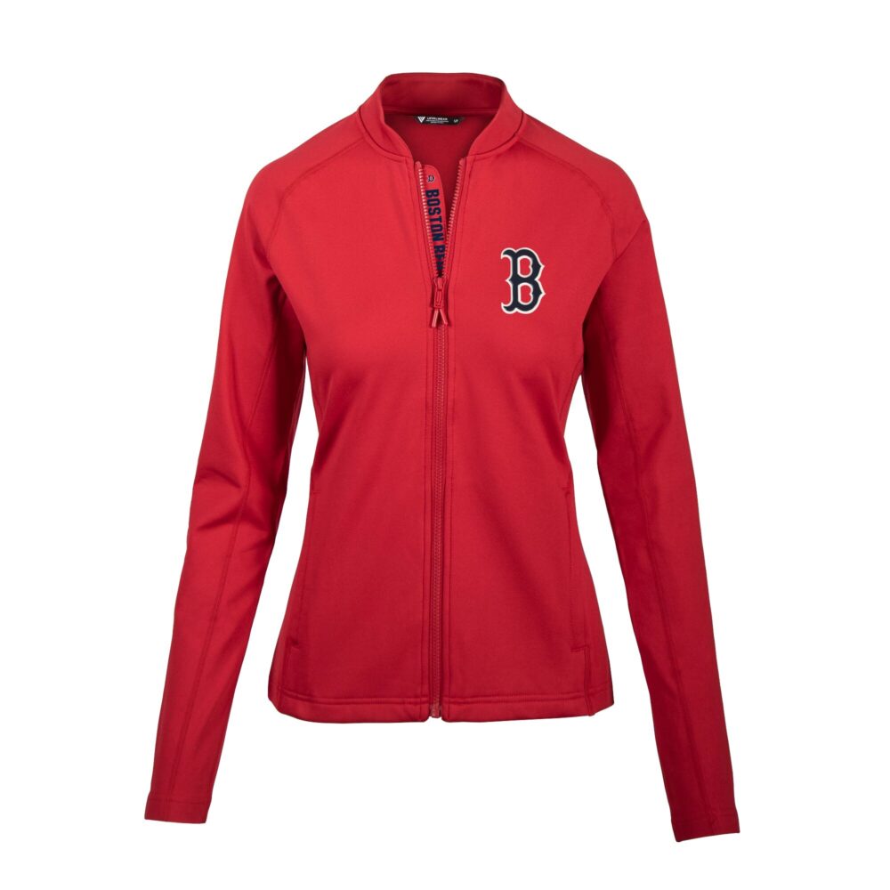 Women's Boston Red Sox Levelwear Red Ezra Full-Zip Jacket