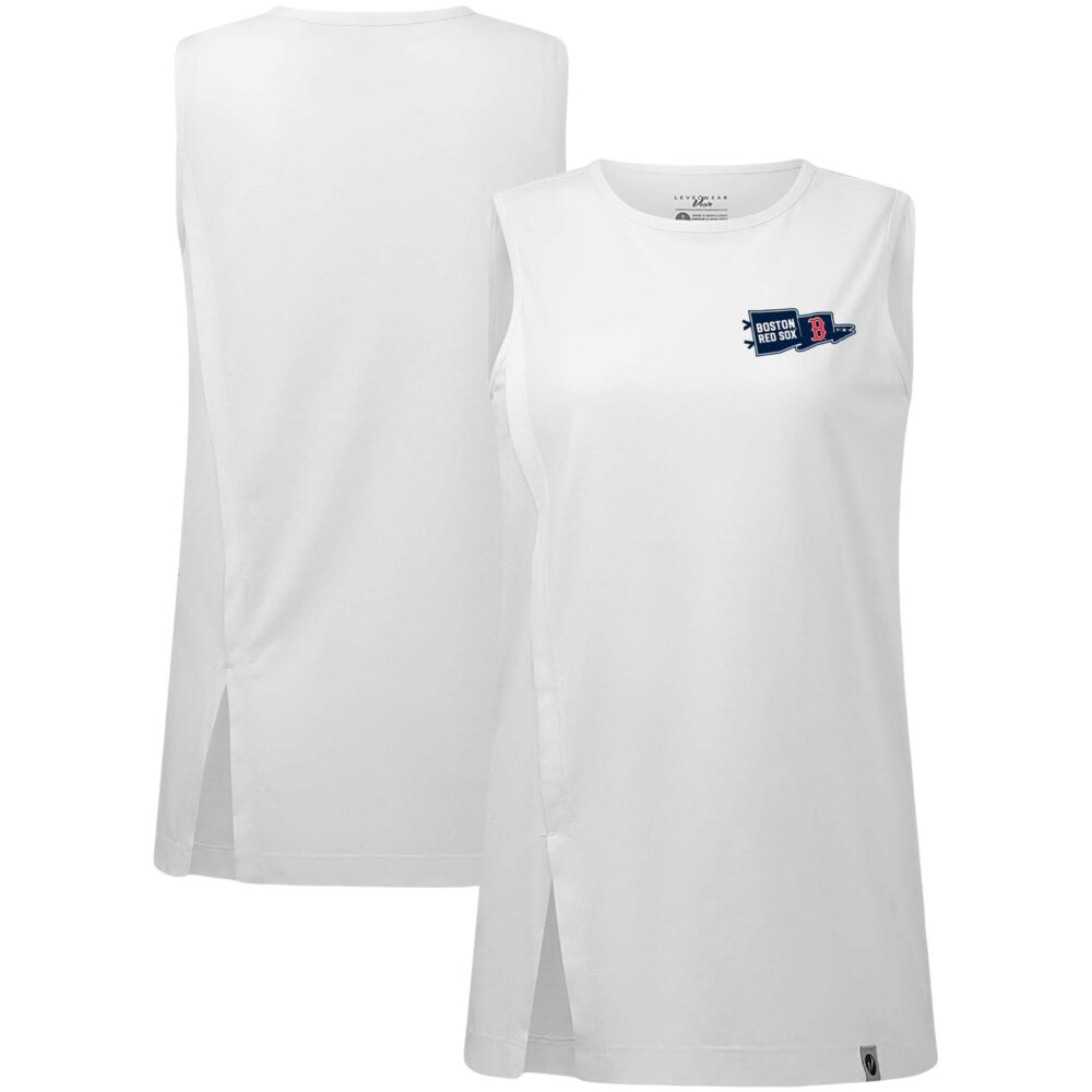 Women's Boston Red Sox  Levelwear White  Influx Rafters Tank Top
