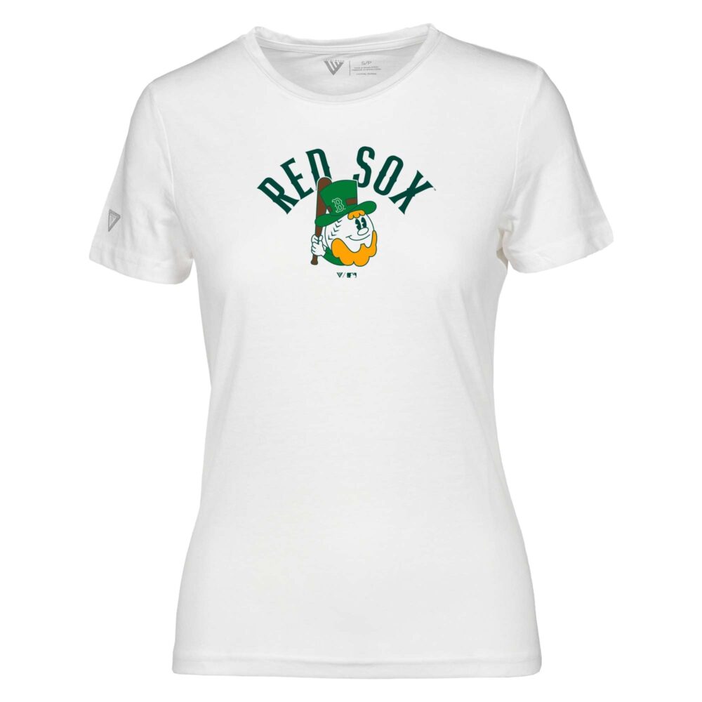 Women's Boston Red Sox  Levelwear White St. Patrick's Day Maddox T-Shirt