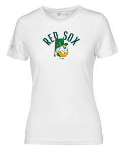 Women's Boston Red Sox  Levelwear White St. Patrick's Day Maddox T-Shirt