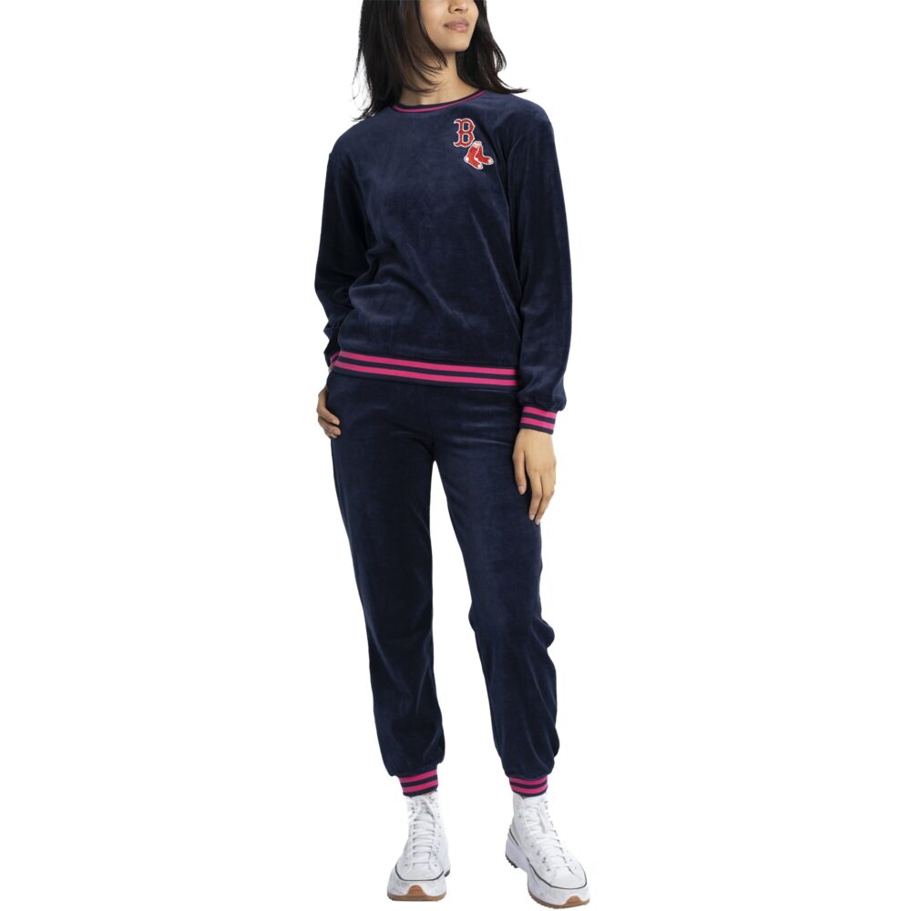 Womens Boston Red Sox  Lusso Navy Neely Naveen Set