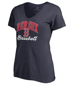 Women's Boston Red Sox Navy Victory Script T-Shirt
