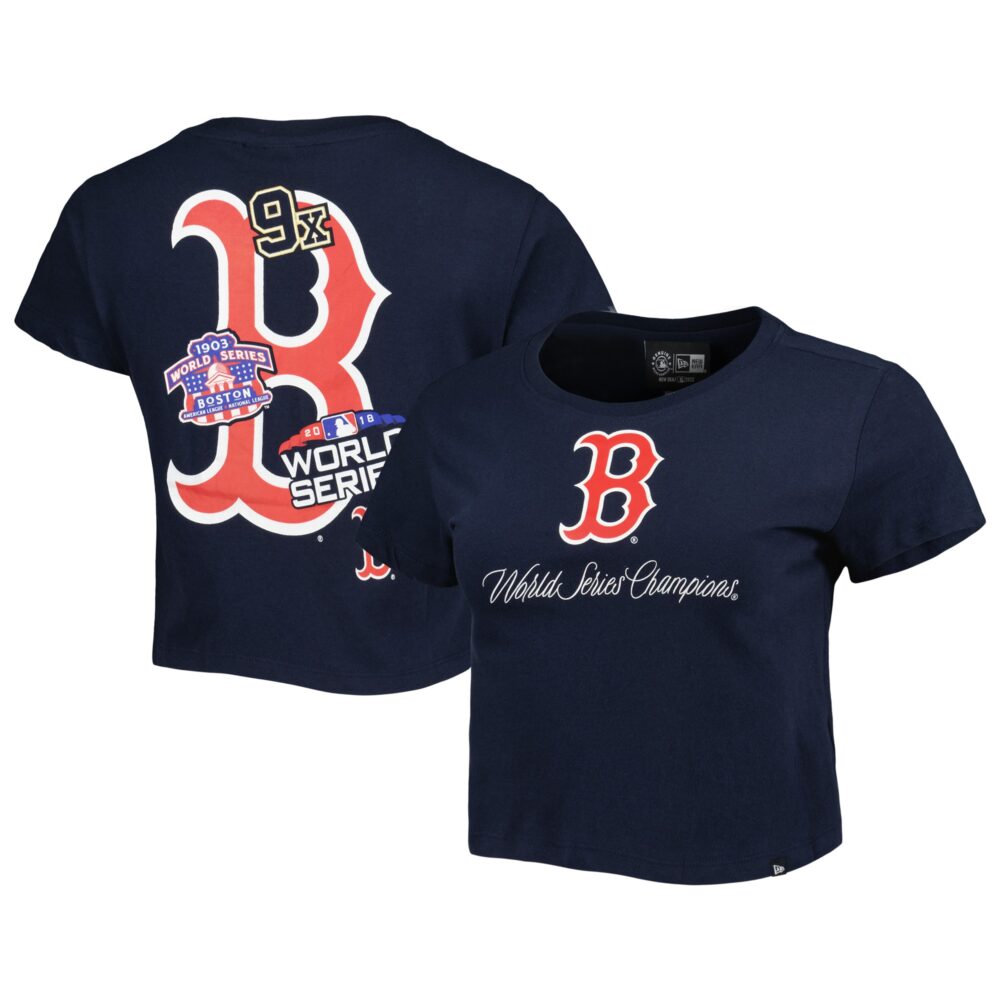 Women's Boston Red Sox New Era Blue Historic Champs T-Shirt