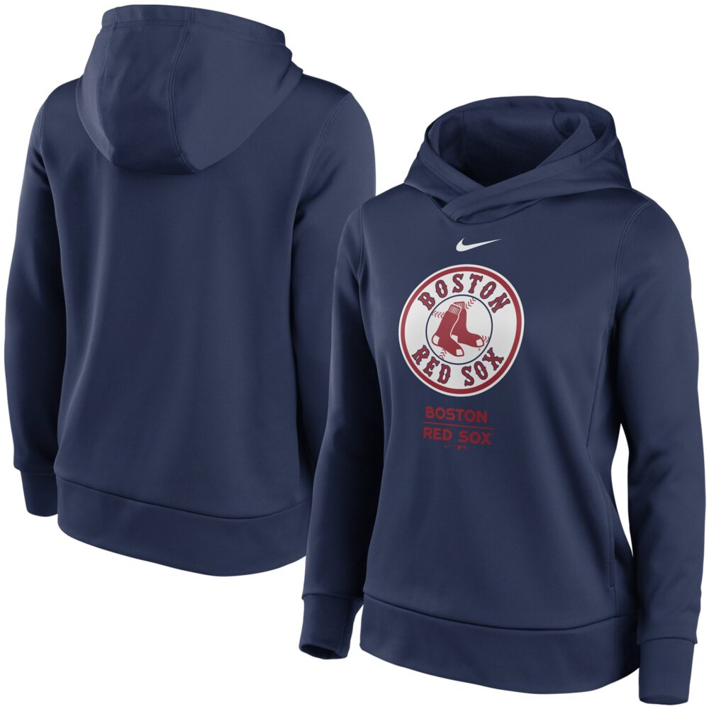 Women's Boston Red Sox Nike Navy Alternate Logo Performance Pullover Hoodie