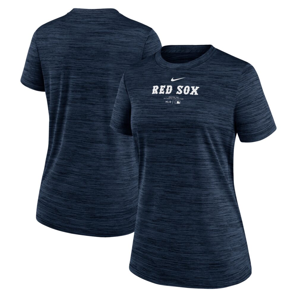 Women's Boston Red Sox Nike Navy Authentic Collection Velocity Performance T-Shirt