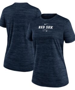 Women's Boston Red Sox Nike Navy Authentic Collection Velocity Performance T-Shirt
