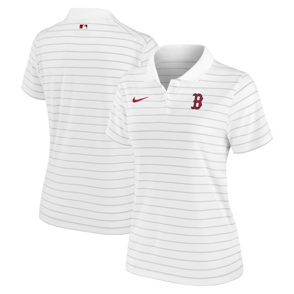 Women's Boston Red Sox Nike White Authentic Collection Victory Performance Polo