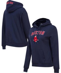 Women's Boston Red Sox Pro Standard Navy Classic Fleece Pullover Hoodie
