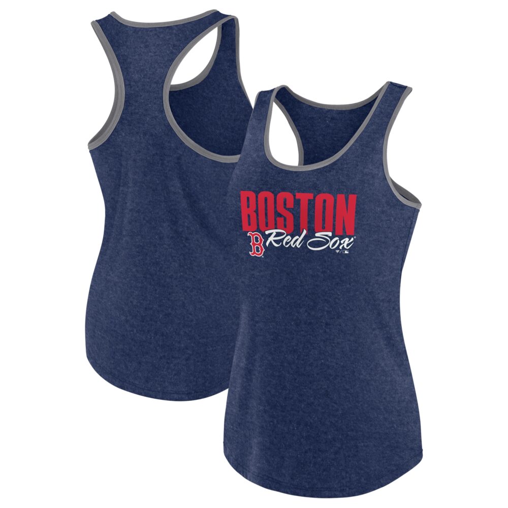 Women's Boston Red Sox Profile Navy Plus Size Tank Top