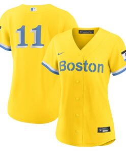Women's Boston Red Sox Rafael Devers Nike Gold City Connect Replica Player Jersey