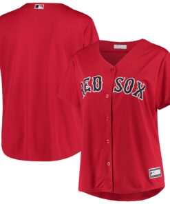 Women's Boston Red Sox Red Plus Size Alternate Replica Team Jersey