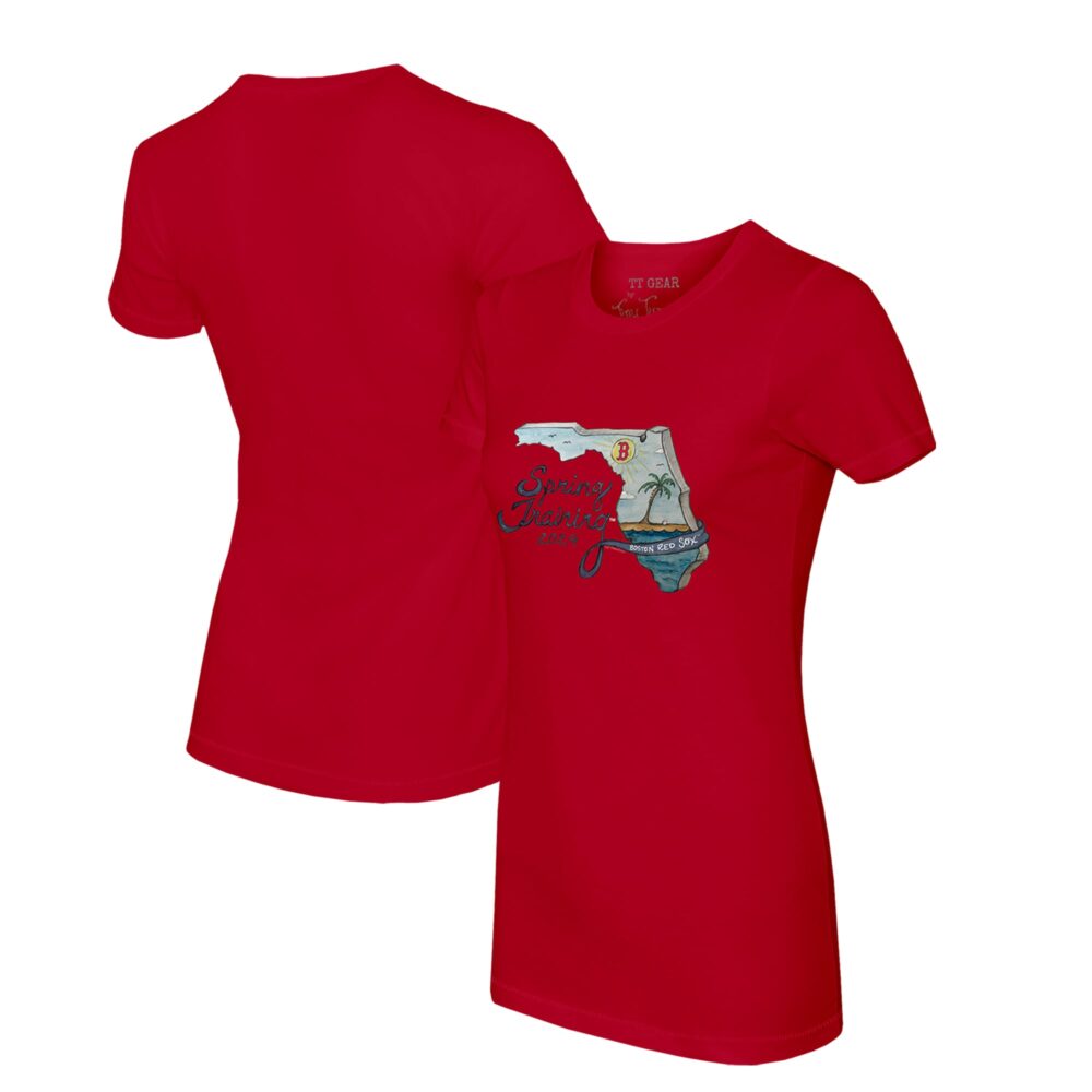 Women's Boston Red Sox Tiny Turnip Red 2024 Spring Training Grapefruit League T-Shirt
