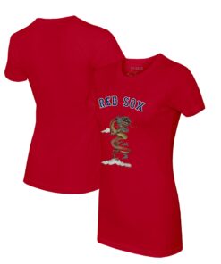 Women's Boston Red Sox Tiny Turnip Red 2024 Year of the Dragon T-Shirt