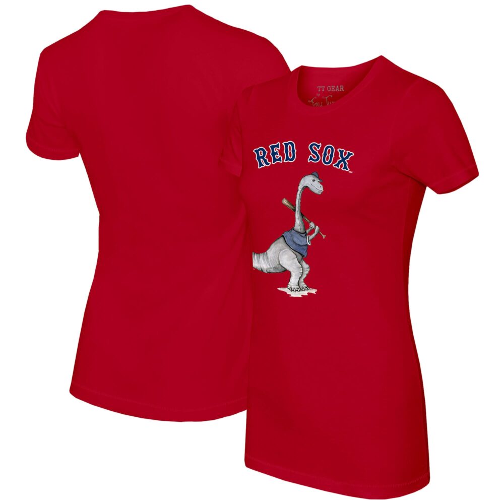 Women's Boston Red Sox Tiny Turnip Red Bronto T-Shirt