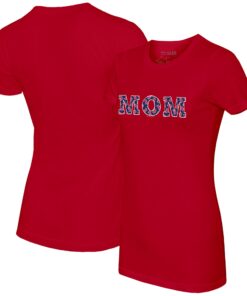 Women's Boston Red Sox Tiny Turnip Red Logo Mom T-Shirt