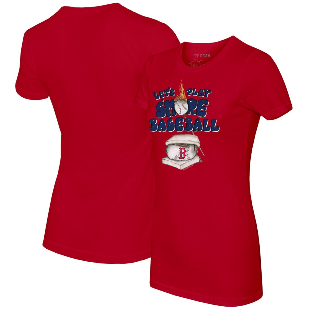 Women's Boston Red Sox Tiny Turnip Red Smores T-Shirt