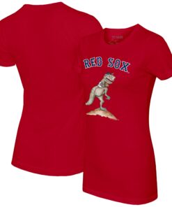 Women's Boston Red Sox  Tiny Turnip Red TT Rex T-Shirt