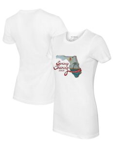 Women's Boston Red Sox Tiny Turnip White 2024 Spring Training Grapefruit League T-Shirt