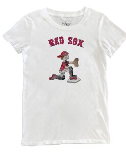 Women's Boston Red Sox Tiny Turnip White Caleb the Catcher T-Shirt