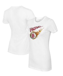 Women's Boston Red Sox Tiny Turnip White Fastball T-Shirt