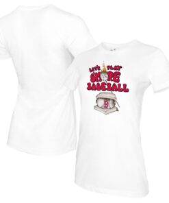 Women's Boston Red Sox Tiny Turnip White S'mores T-Shirt