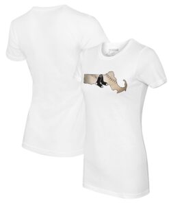Women's Boston Red Sox Tiny Turnip White State Outline T-Shirt