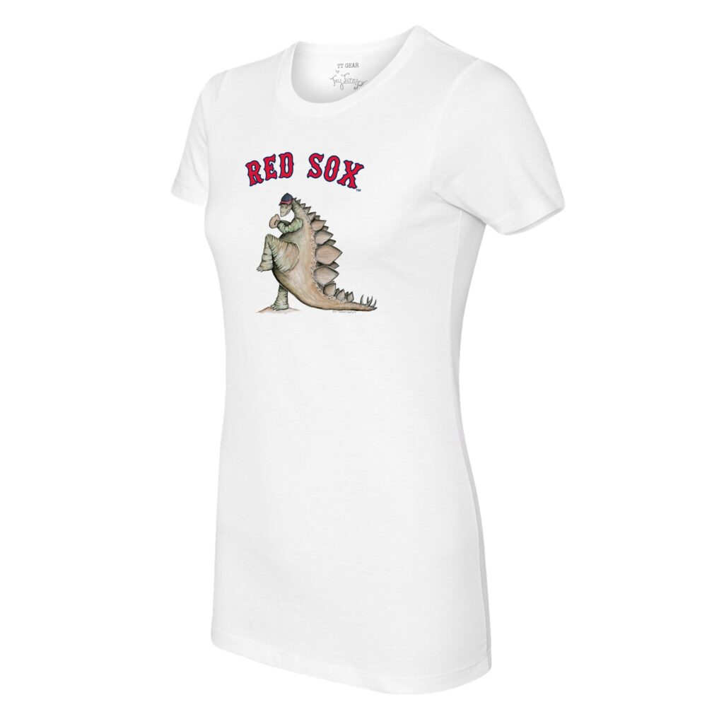 Women's Boston Red Sox Tiny Turnip White Stega T-Shirt