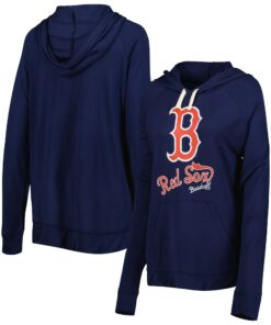 Women's Boston Red Sox Touch Navy Pre-Game Raglan Pullover Hoodie