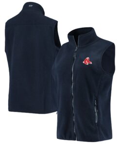 Women's Boston Red Sox Vineyard Vines Navy Harbor Full-Zip Vest