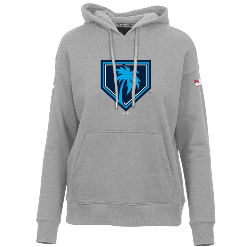 Women's Grapefruit League Levelwear Gray 2024 Spring Training Adorn Fleece Pullover Hoodie