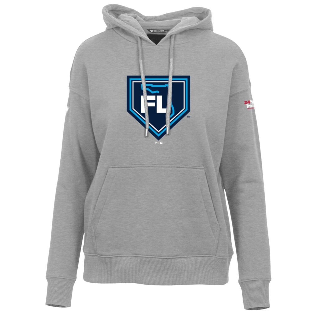 Women's Grapefruit League Levelwear Gray 2024 Spring Training Florida Adorn Fleece Pullover Hoodie