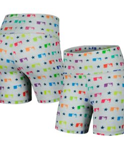 Women's MLB Merchandise Terez Gray TLC Rainbow Shorts