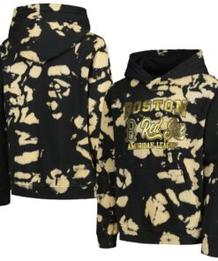 Youth Boston Red Sox Black Heart of Gold Pullover Hoodie