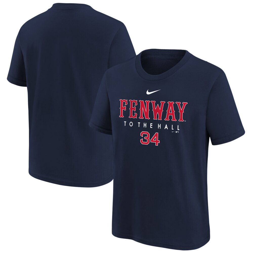 Youth Boston Red Sox David Ortiz Nike Navy 2022 Hall of Fame Number Graphic T-Shirt