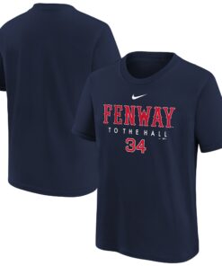 Youth Boston Red Sox David Ortiz Nike Navy 2022 Hall of Fame Number Graphic T-Shirt