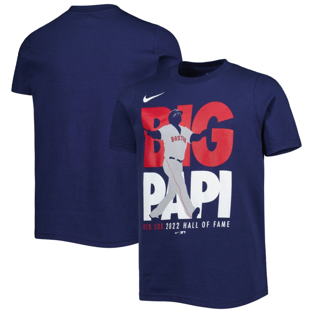 Youth Boston Red Sox David Ortiz Nike Navy Big Papi Name & Number T-Shirt