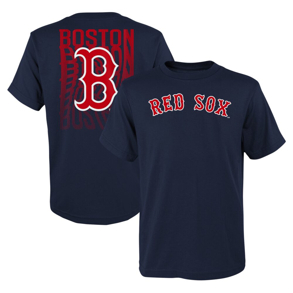 Youth Boston Red Sox  Branded Navy Curveball T-Shirt