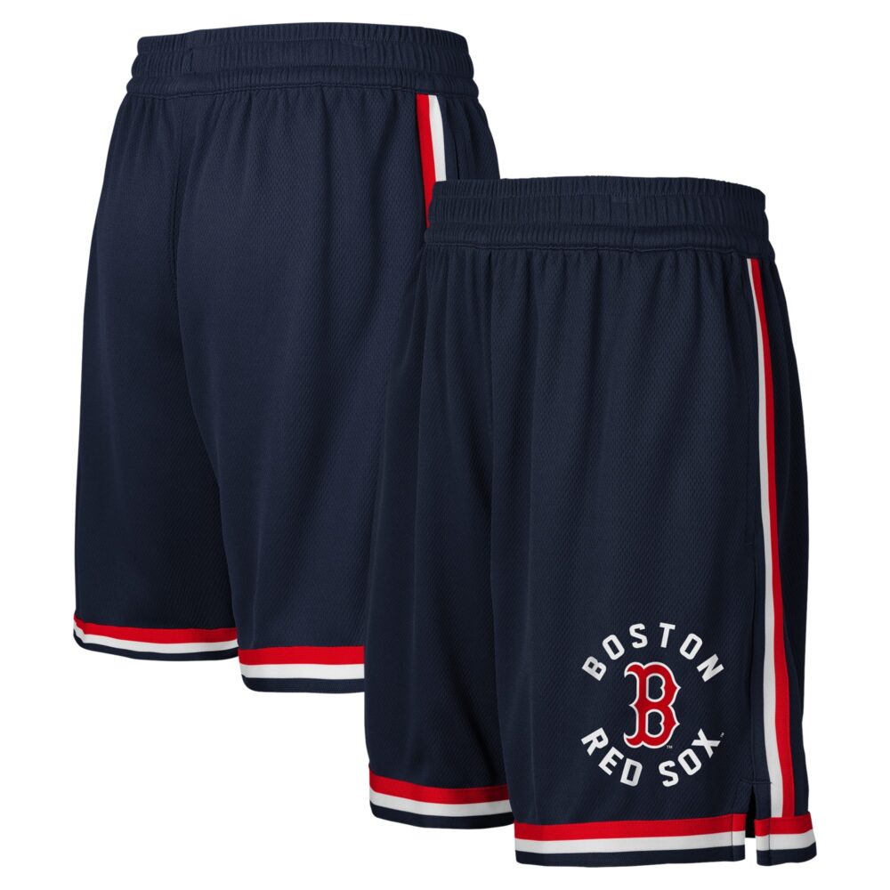 Youth Boston Red Sox  Branded Navy Hit Home Mesh Shorts