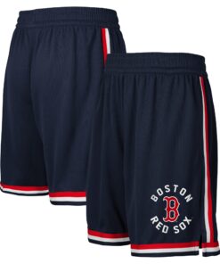 Youth Boston Red Sox  Branded Navy Hit Home Mesh Shorts
