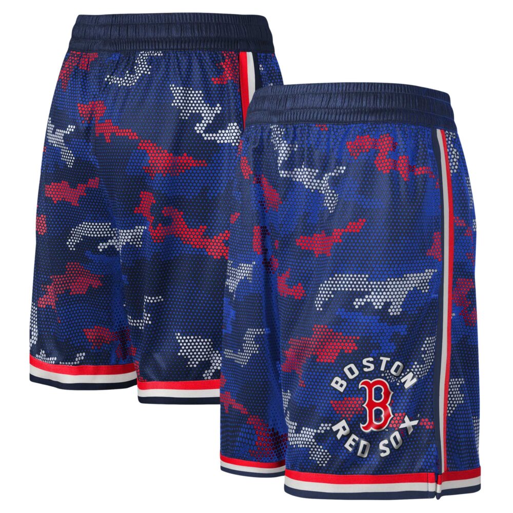 Youth Boston Red Sox  Branded Navy Tech Runner Shorts