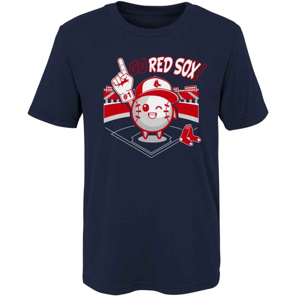 Youth Boston Red Sox  Branded Red Ball Boy T-Shirt