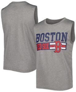 Youth Boston Red Sox Heather Gray Sleeveless T-Shirt