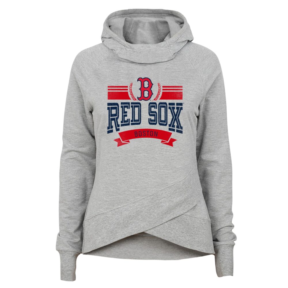 Youth Boston Red Sox Heather Gray Spectacular Funnel Hoodie